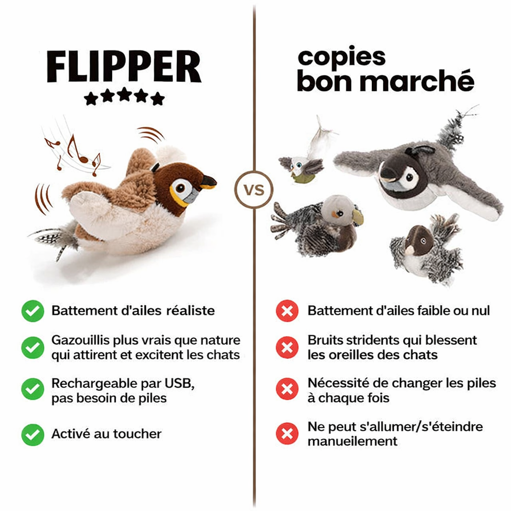 Flipper™ L’oiseau câlin