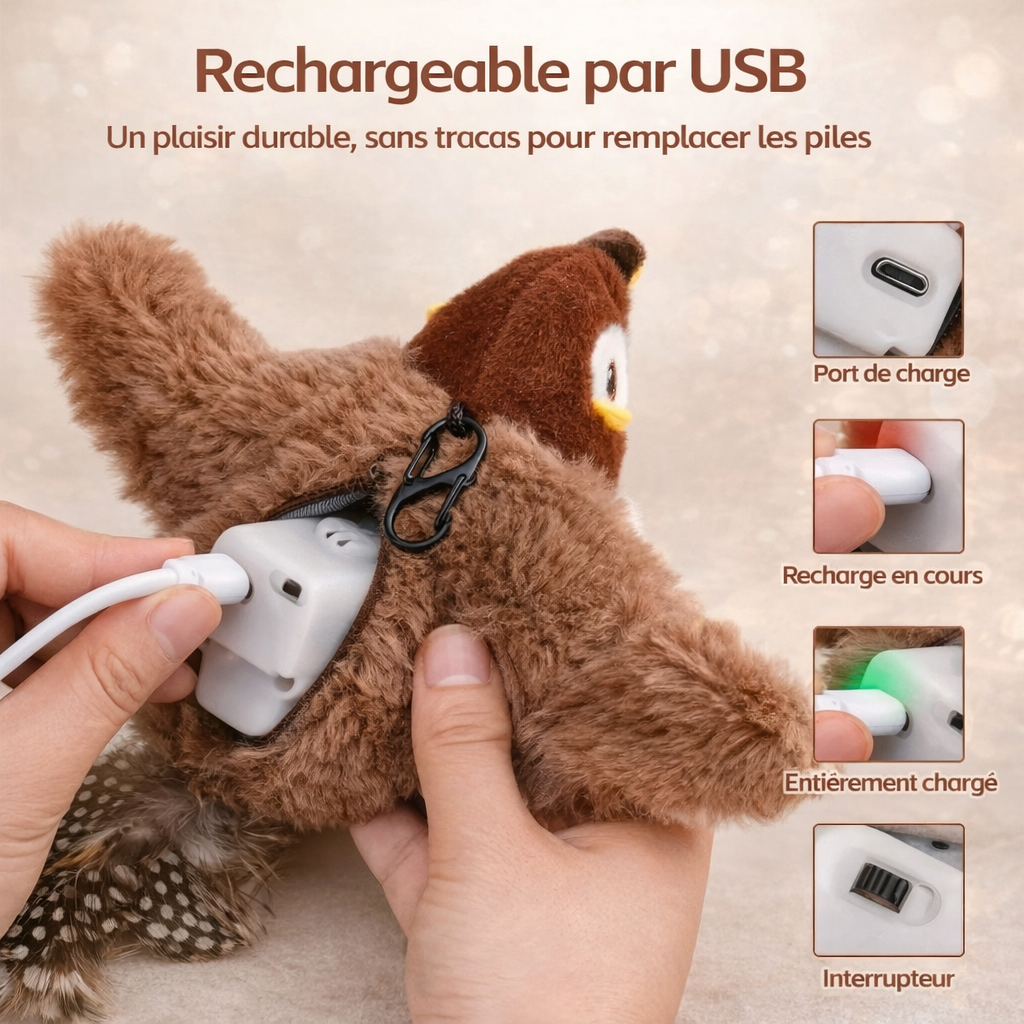 Flipper™ L’oiseau câlin
