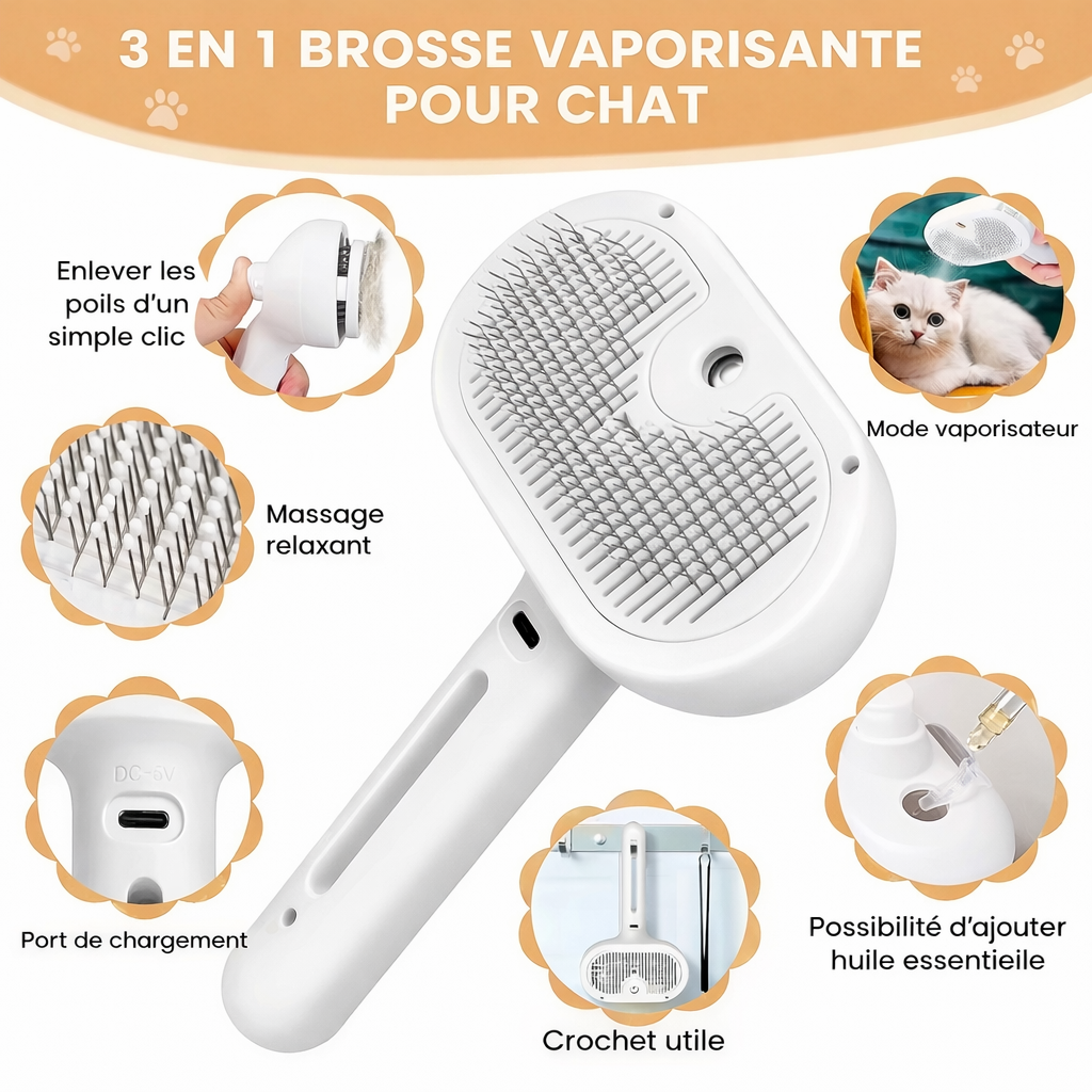 BROSSE POILS VAPEUR | SORO PRO™